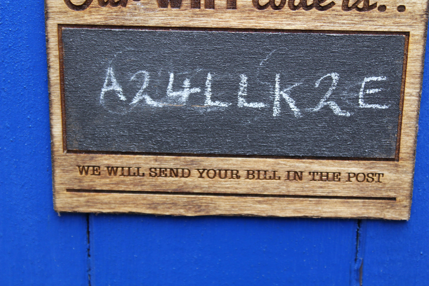 Personalised WiFi Sign image 4