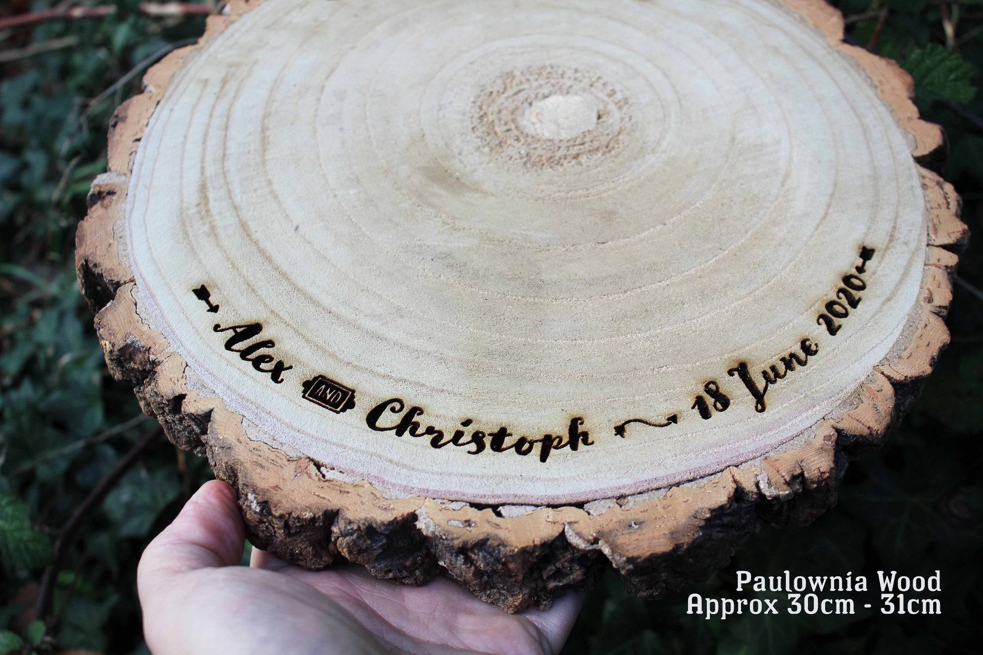 Arrow Log Slice Cake Display image 1