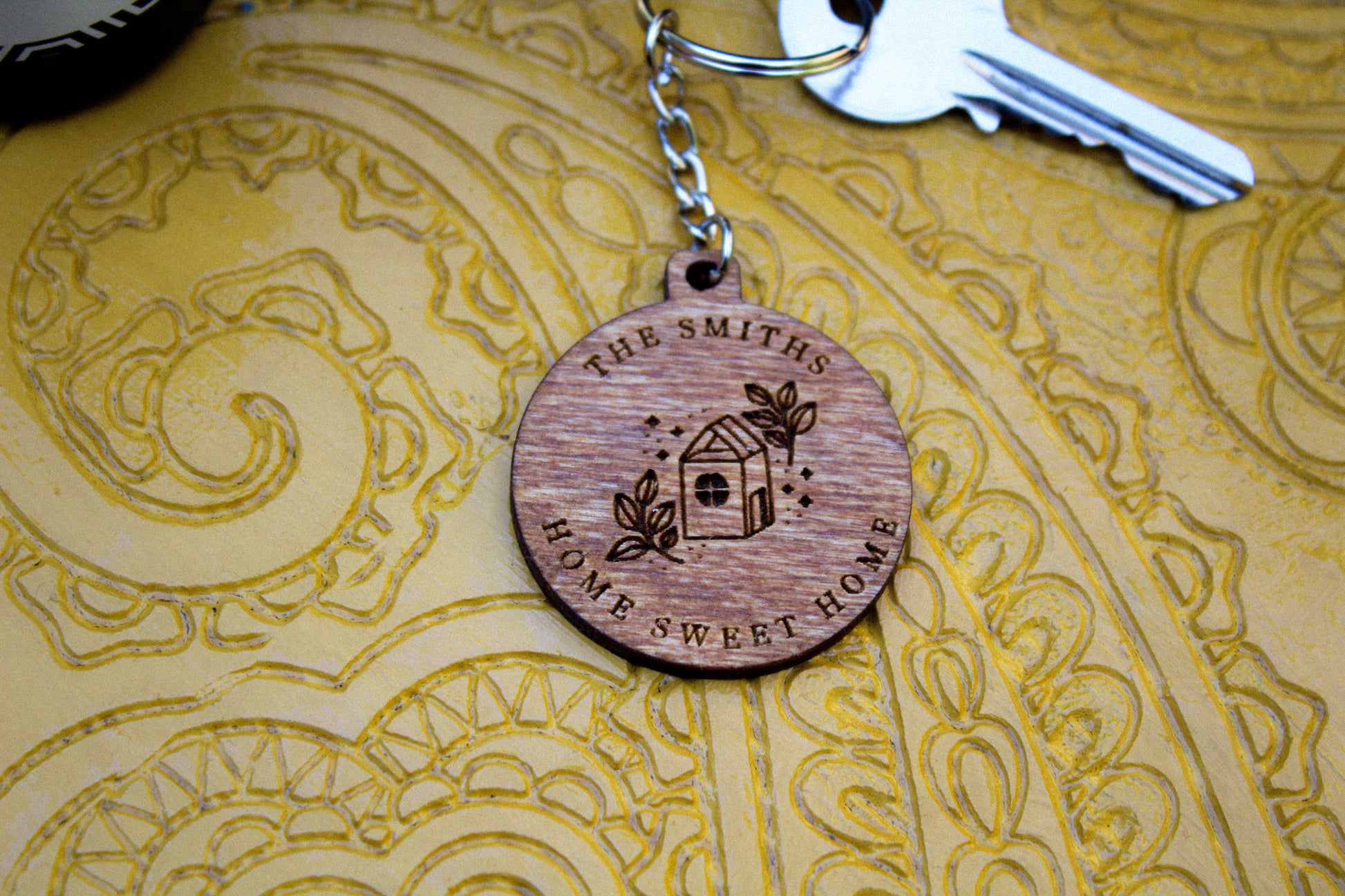 Personalised Home Sweet Home Keyring image 2