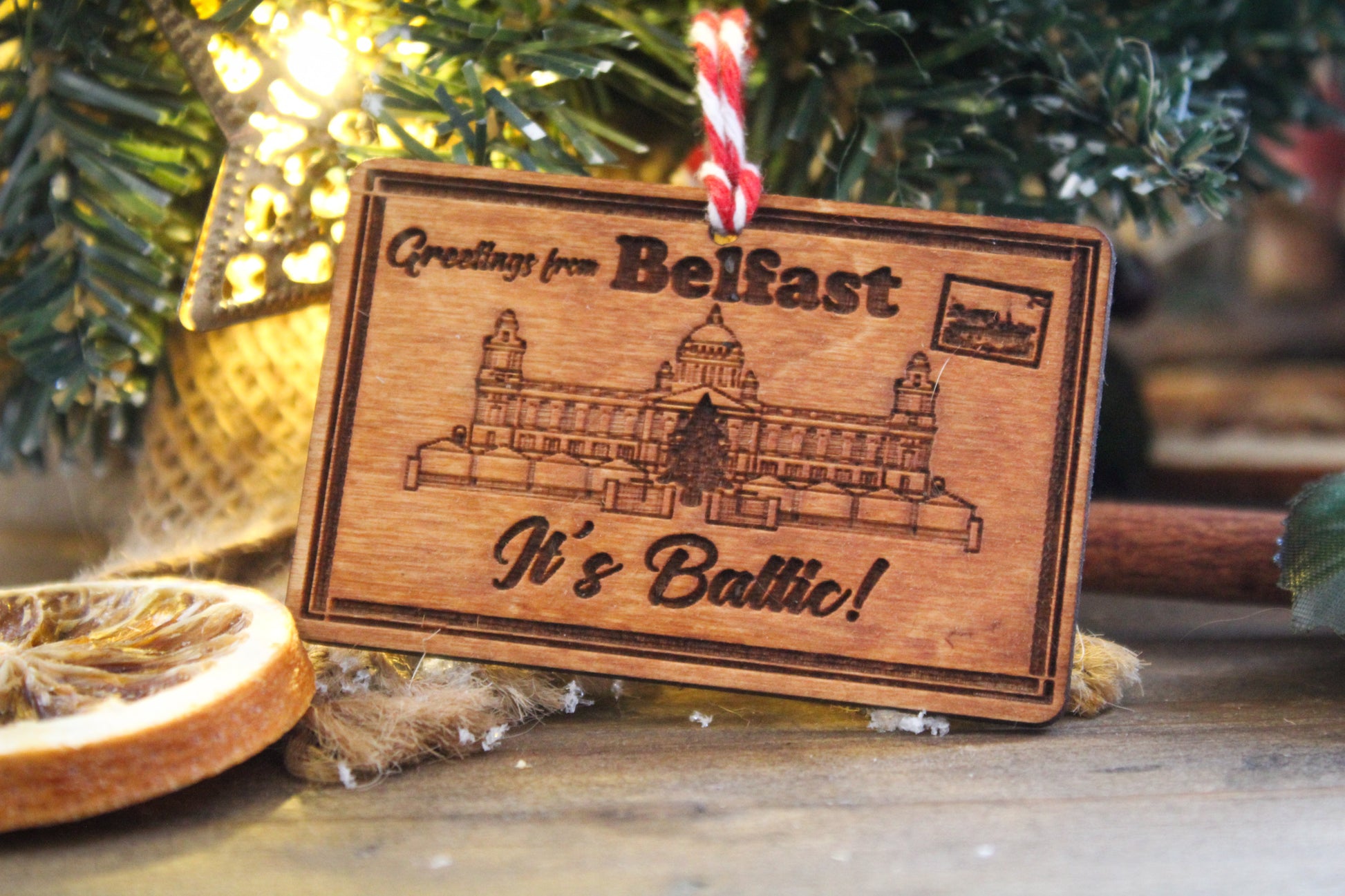 Belfast Postcard Bauble image 0