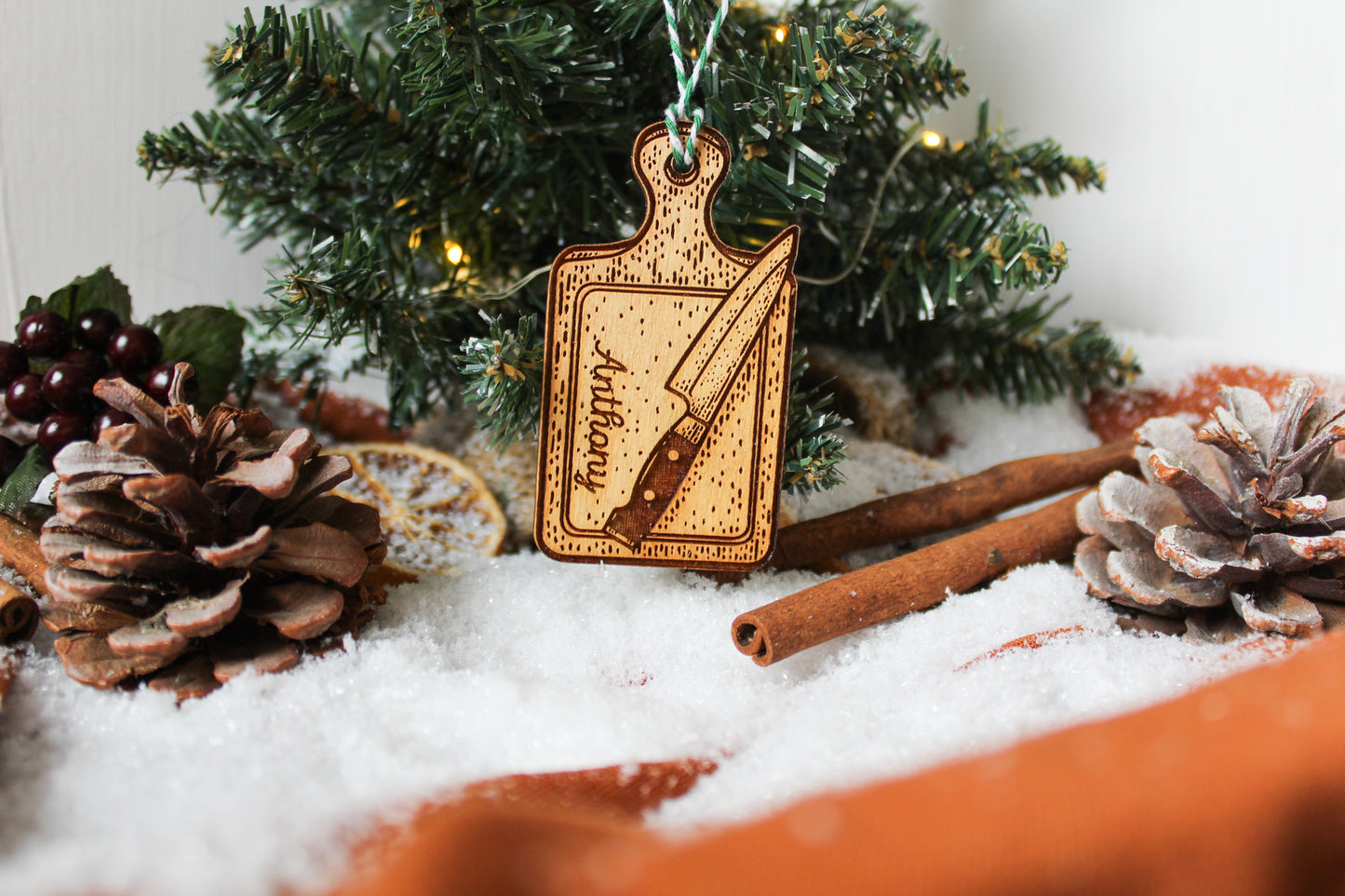 Chopping Board and Knife Bauble image 2