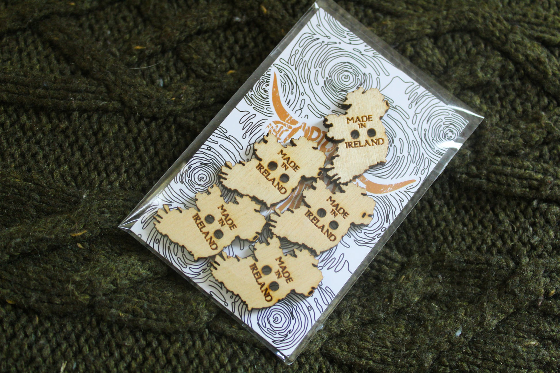 Made In Ireland Wooden Buttons image 1