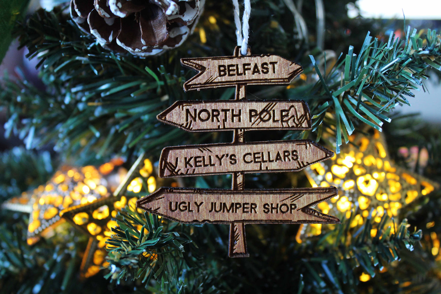 Belfast Signpost Bauble image 1