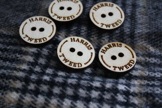 Harris Tweed Wooden Buttons image 0