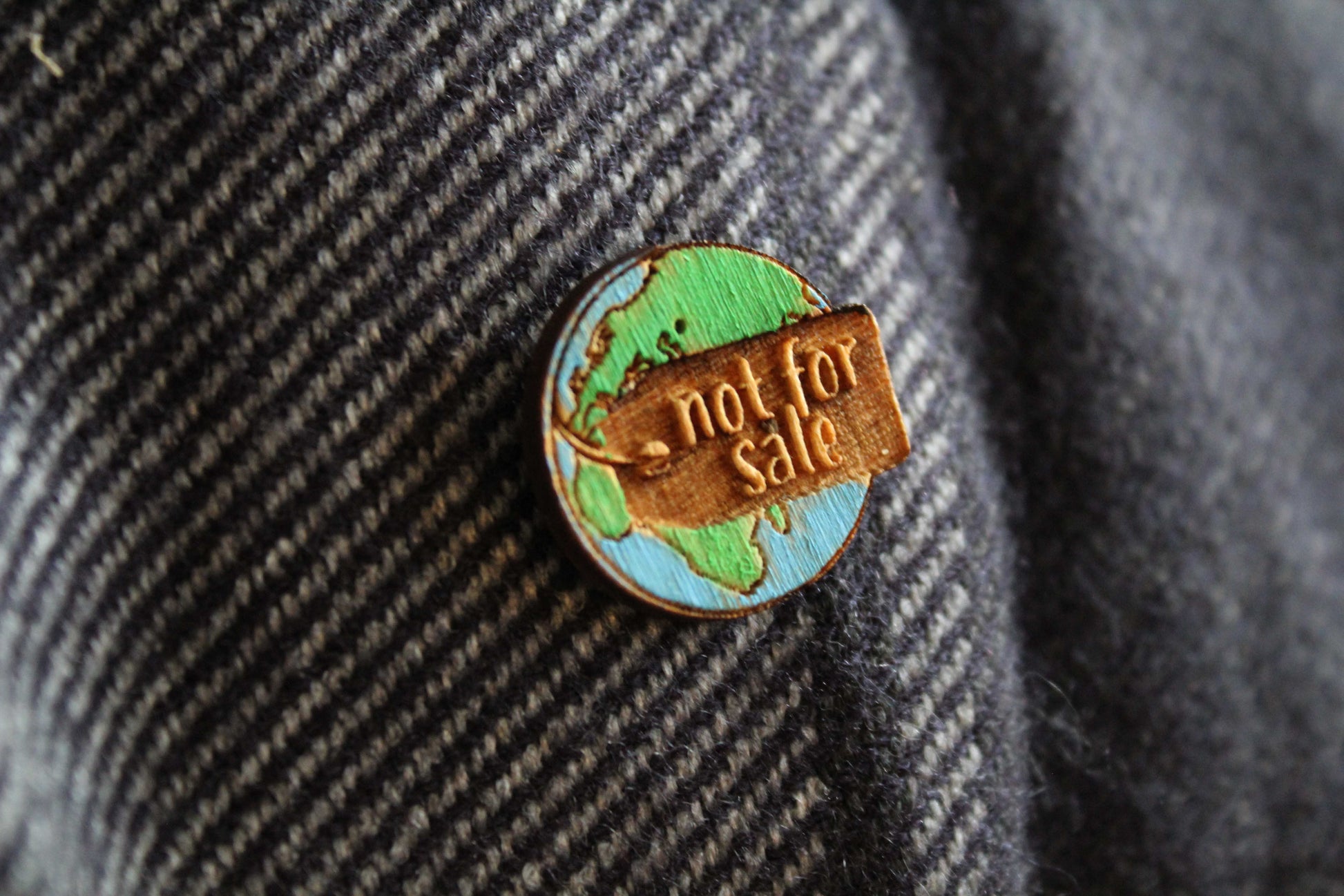 World Not For Sale Pin image 2