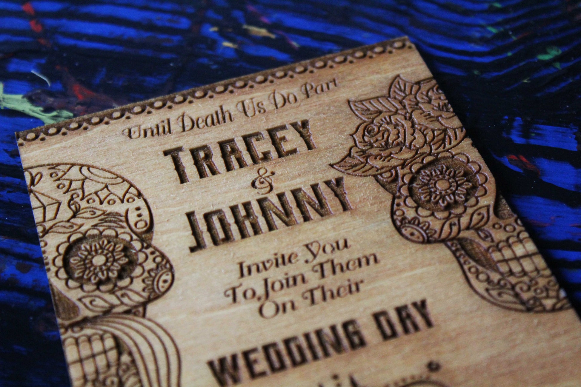 Day Of The Dead Wedding Invitations (Set of 10) image 4