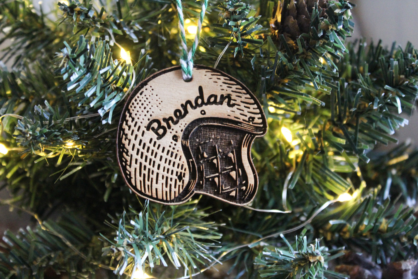 Motorcycle Helmet Bauble image 2