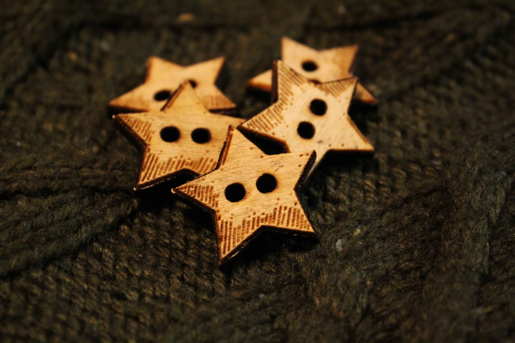Star Wooden Buttons image 0