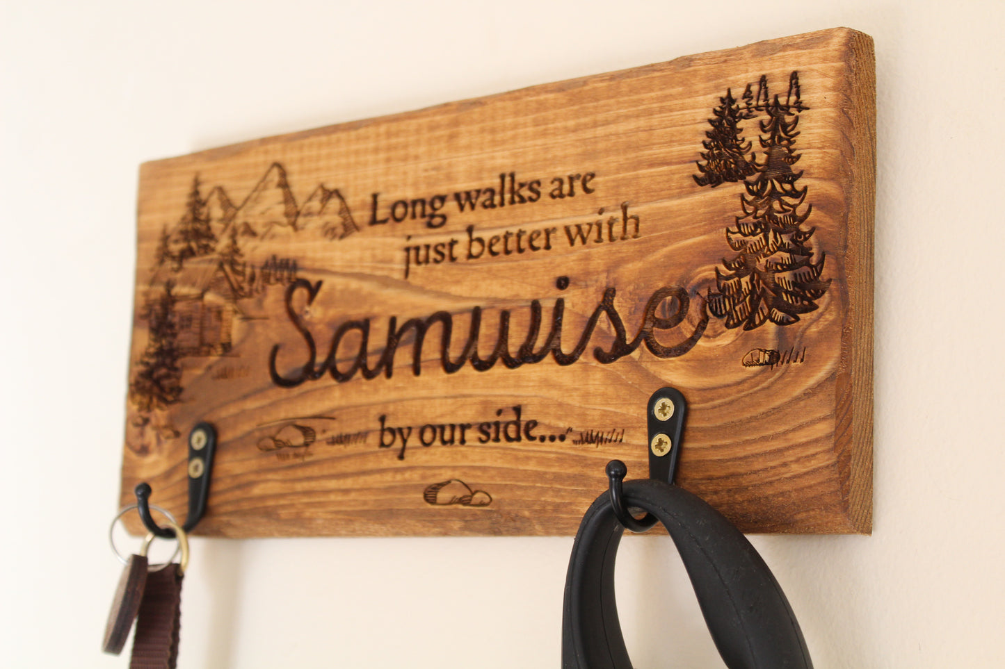 Personalised Dog Lead Holder image 1