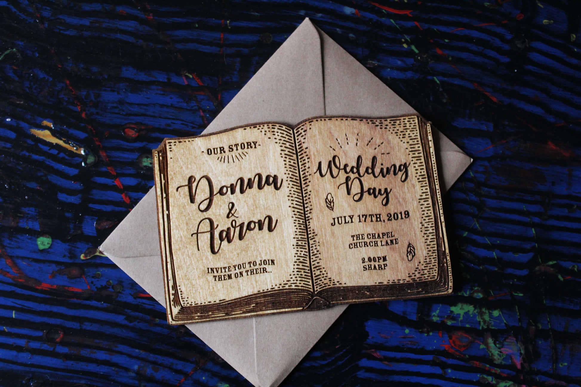 Book Wedding Invitations (Set of 10) image 1