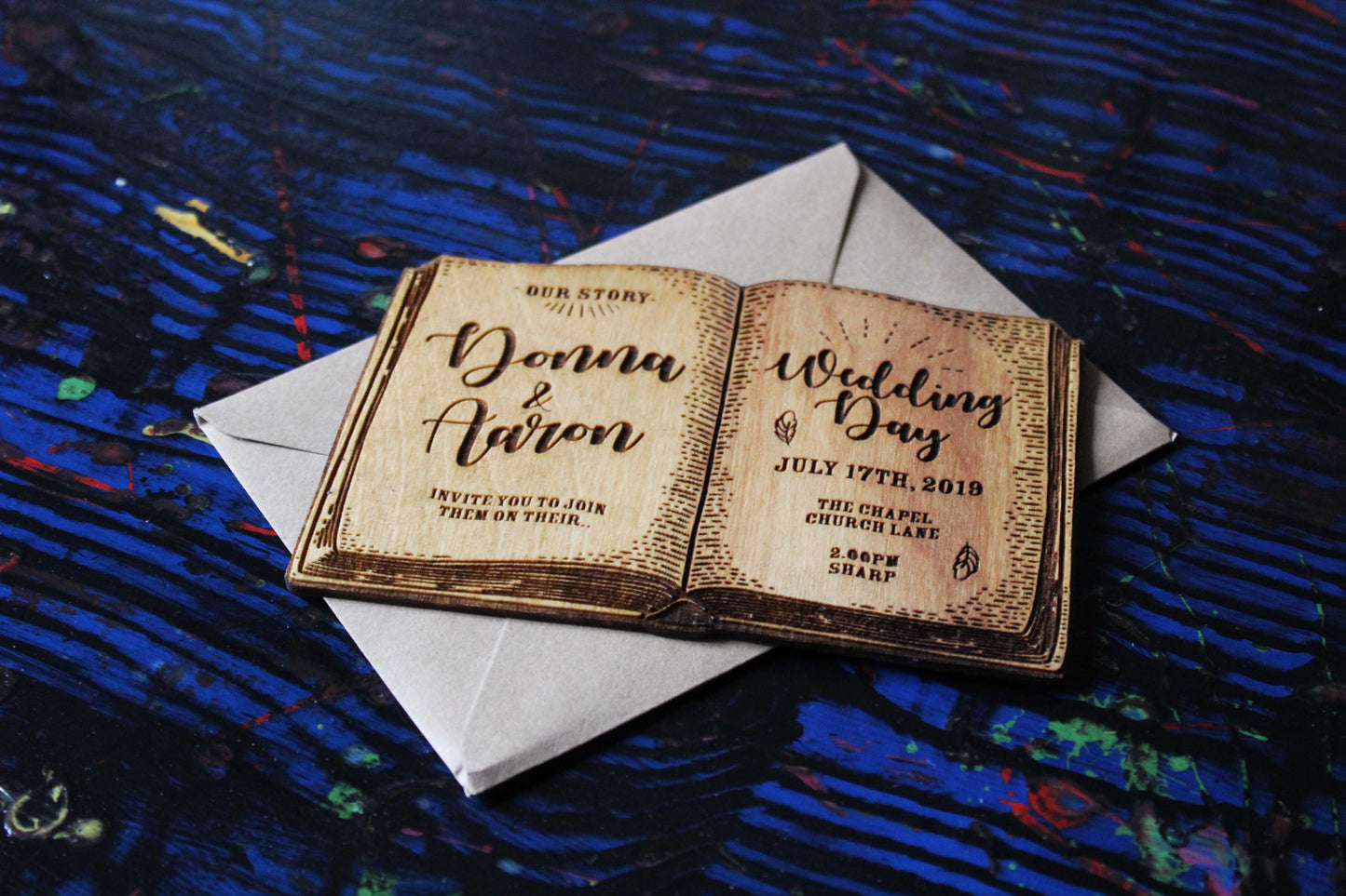 Book Wedding Invitations (Set of 10) image 4