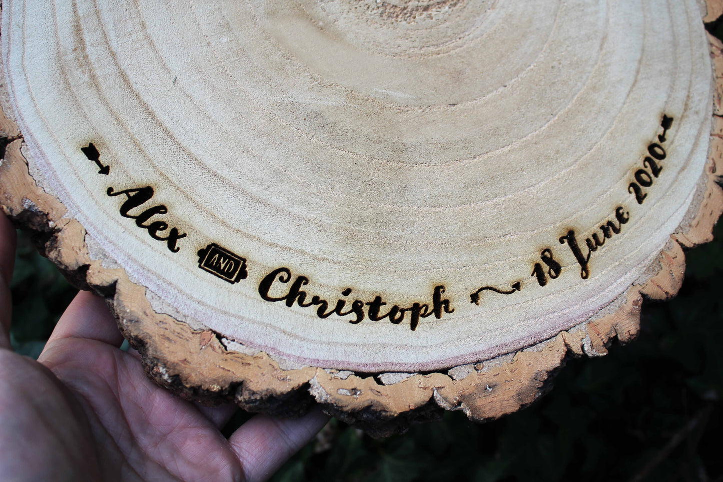 Arrow Log Slice Cake Display image 2