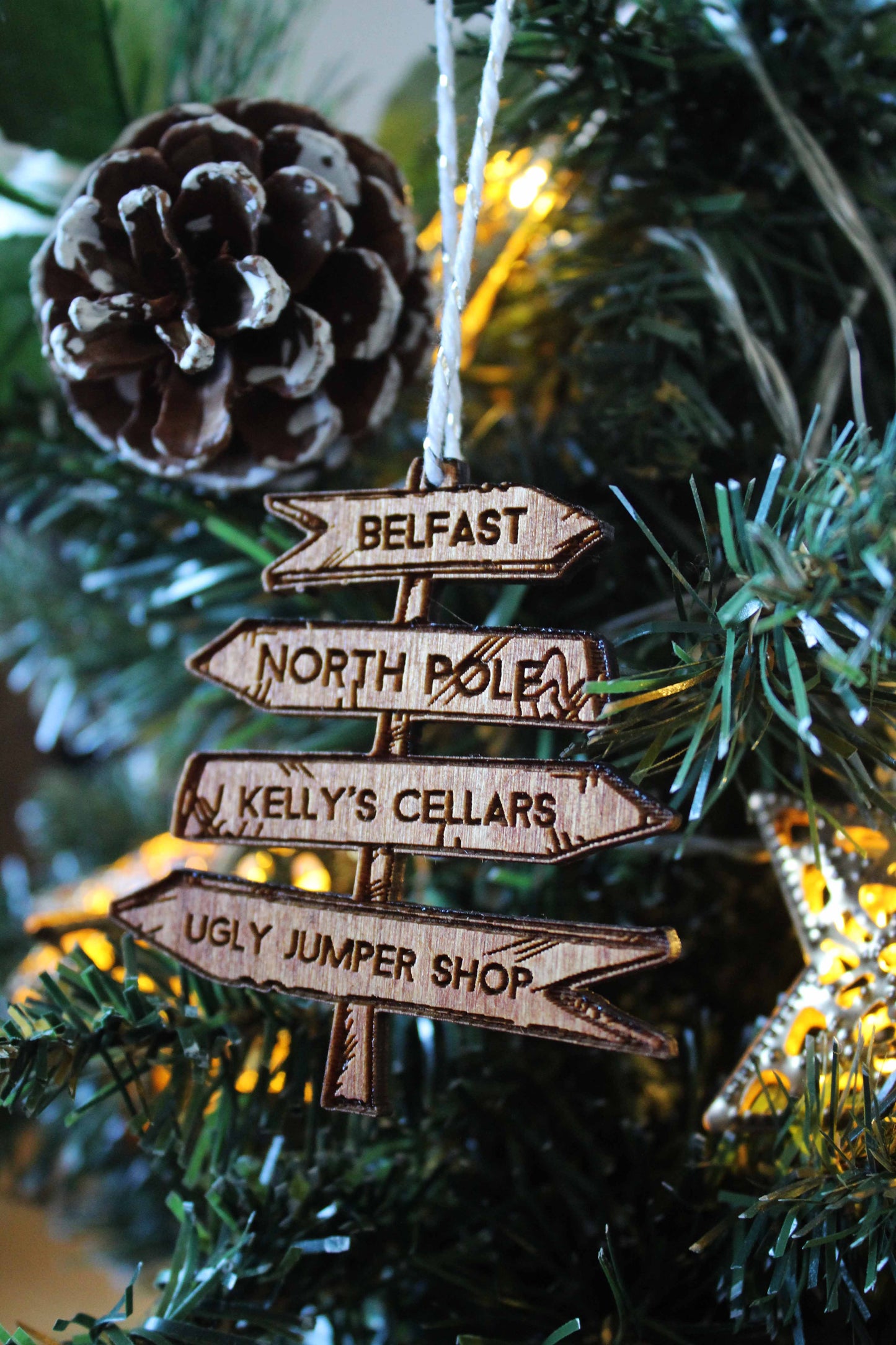 Belfast Signpost Bauble image 2
