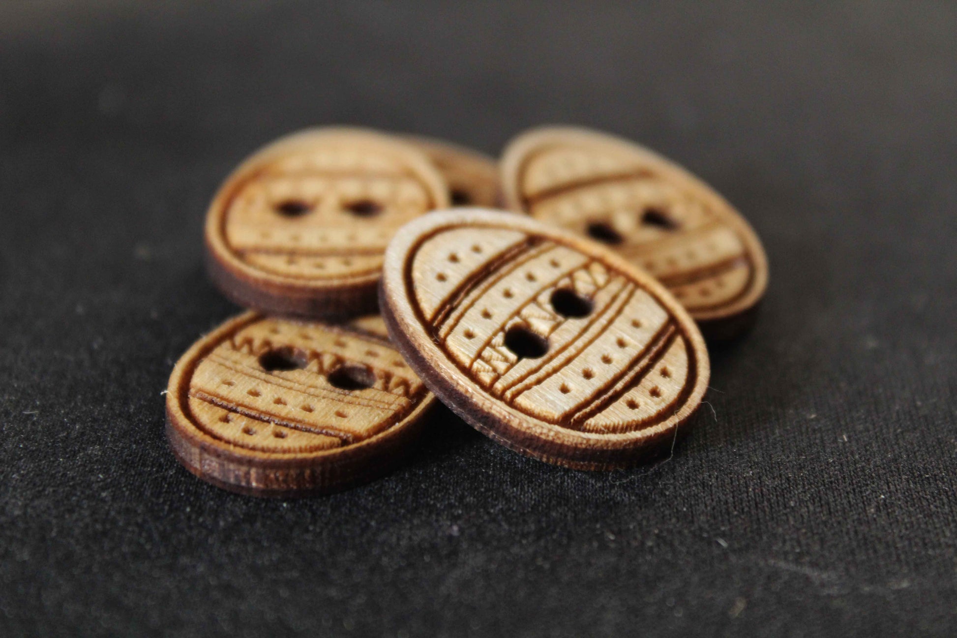 Easter Egg Wooden Buttons image 1