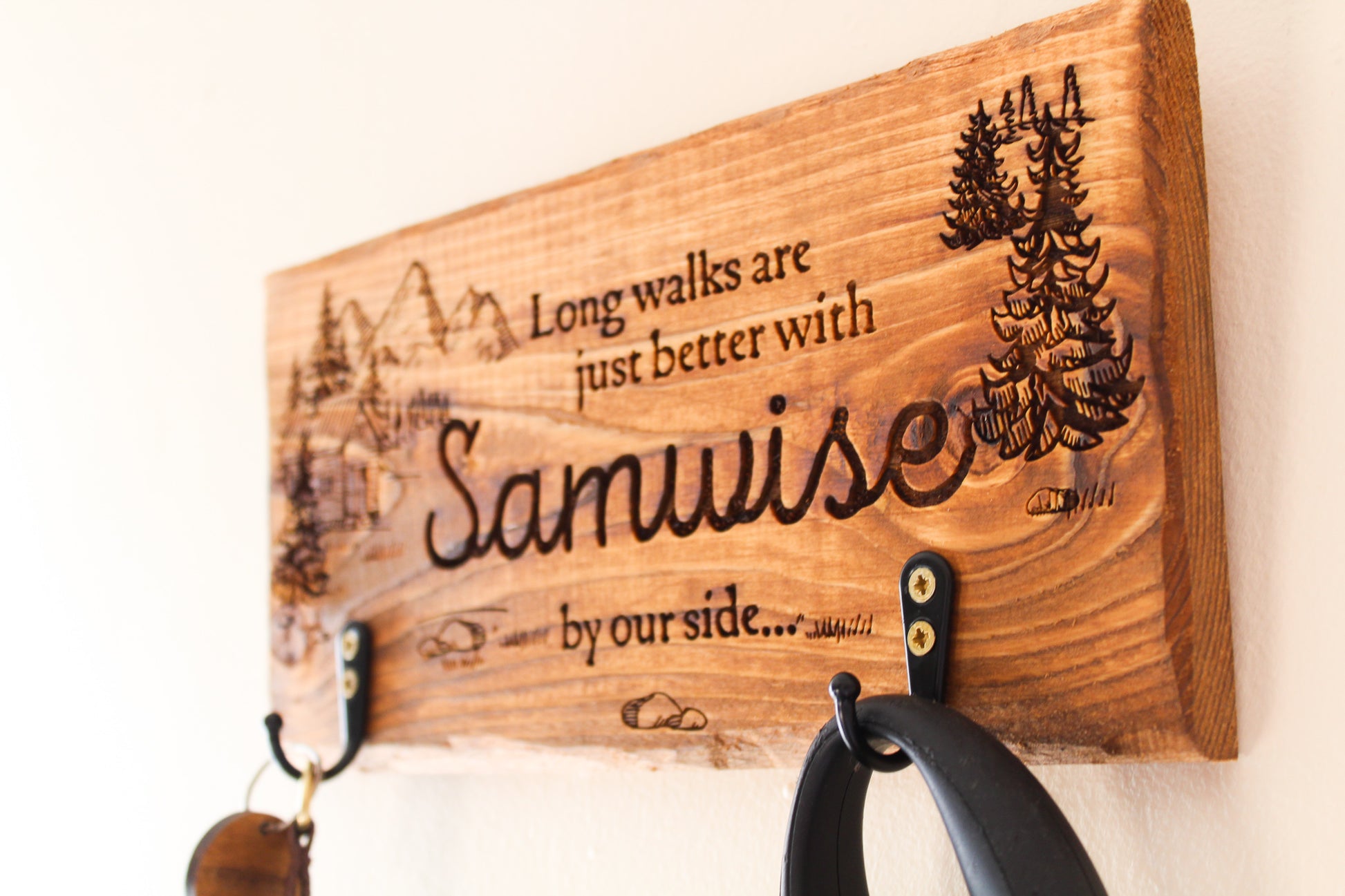 Personalised Dog Lead Holder image 2