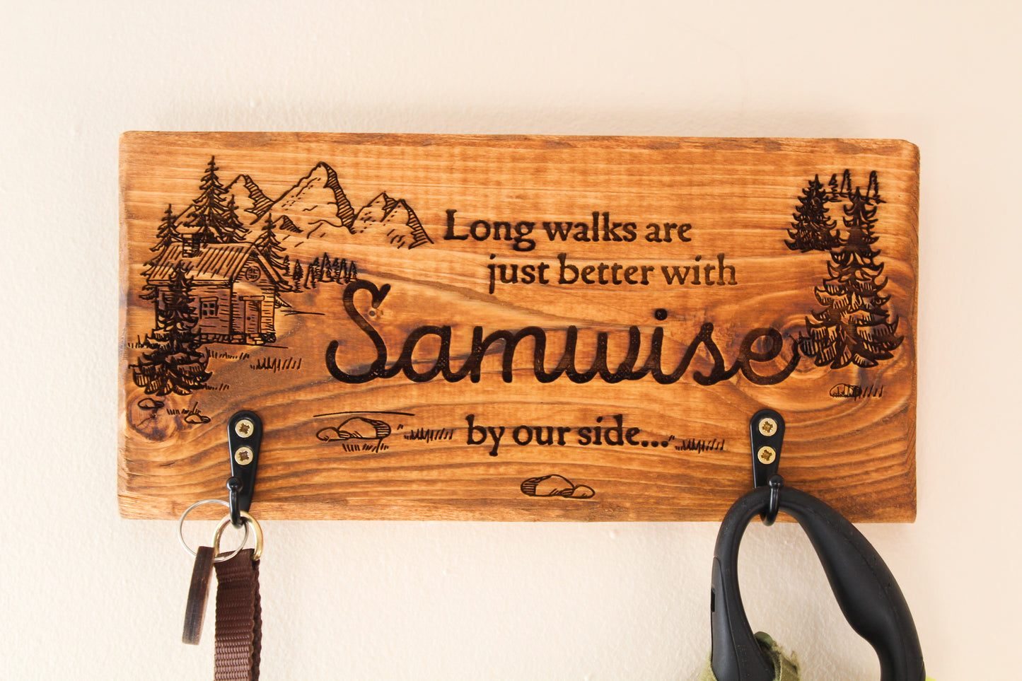 Personalised Dog Lead Holder image 4