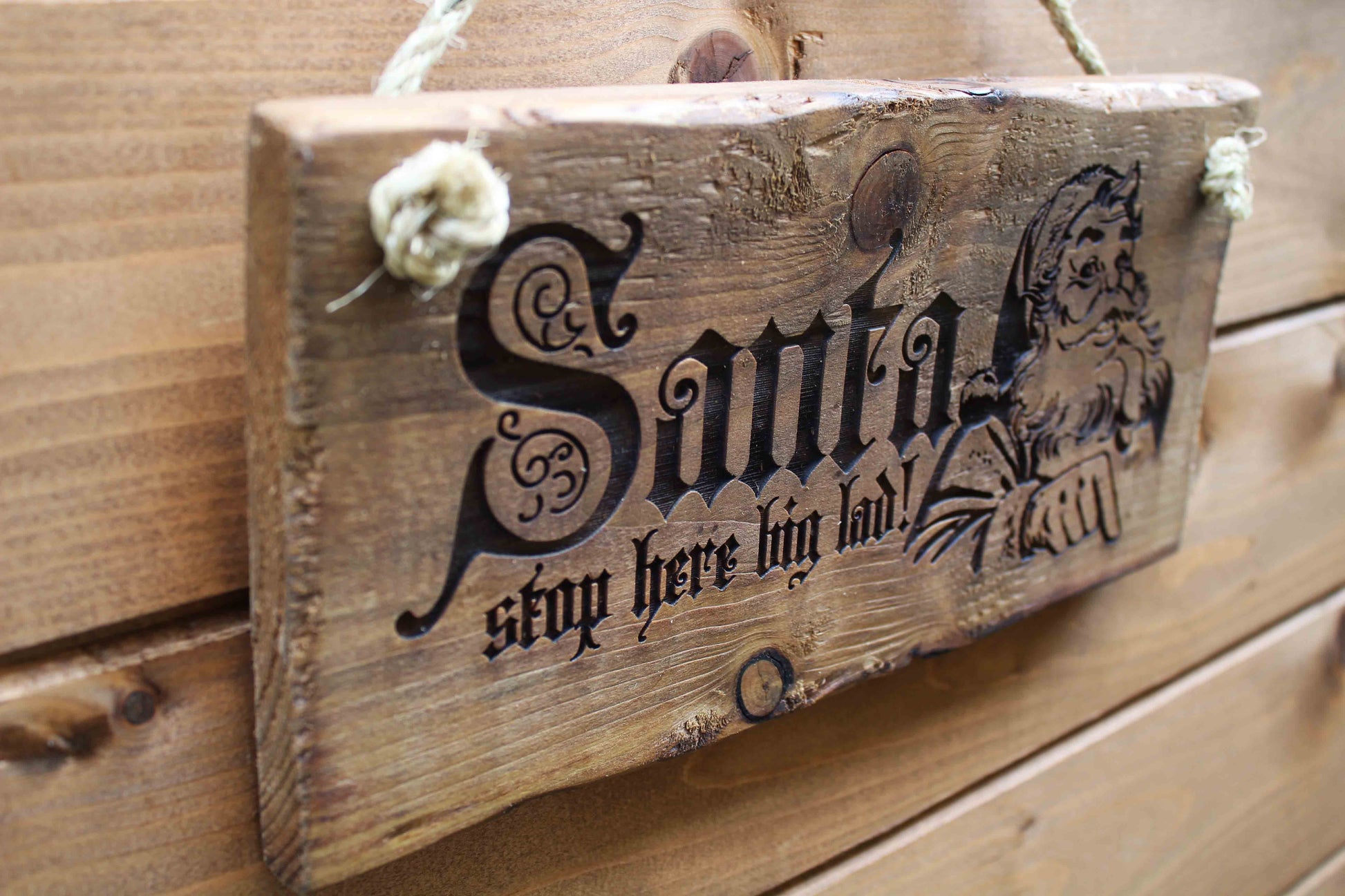 Santa Stop Here Sign image 2