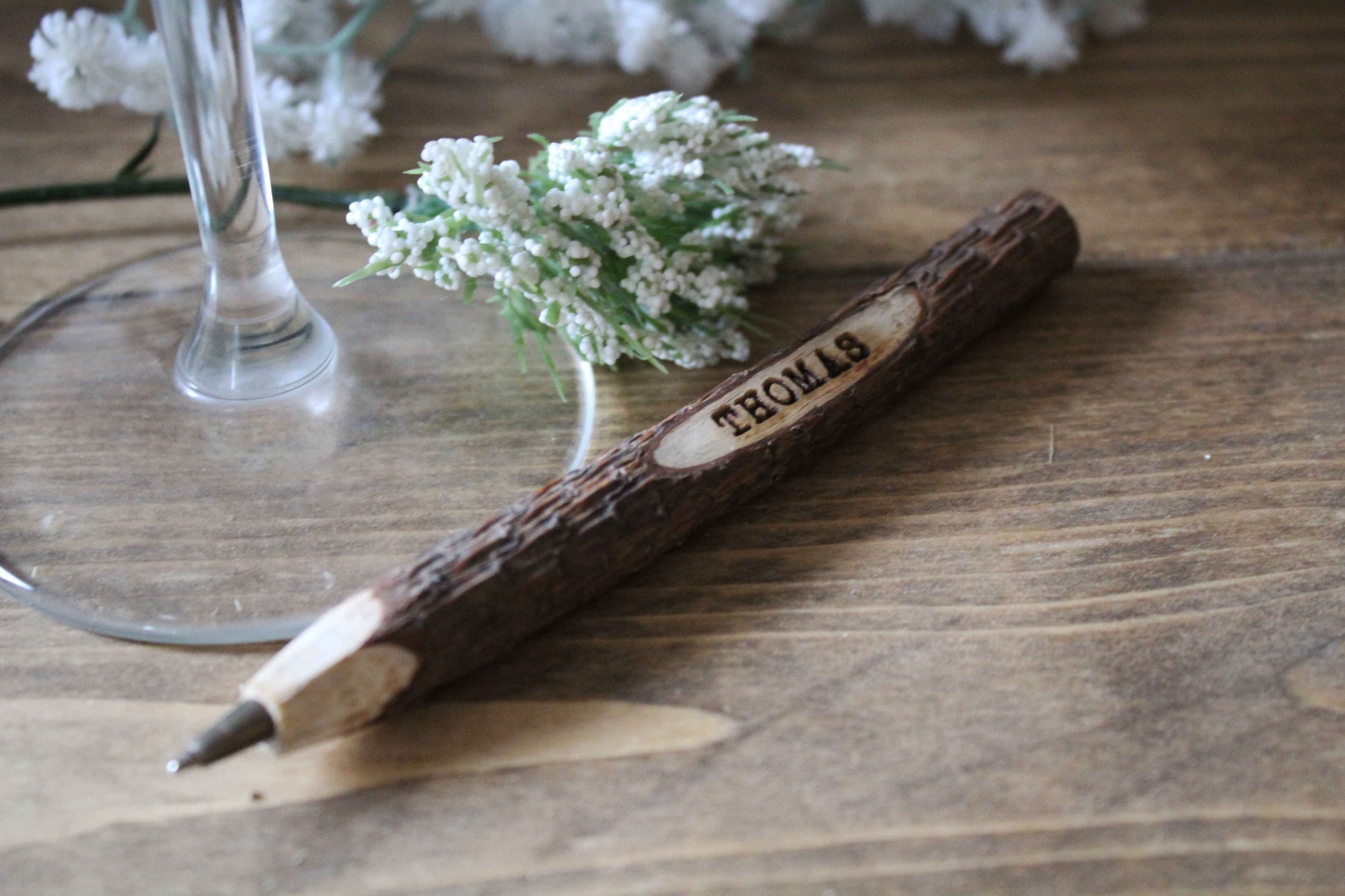 Rustic Personalised Pens (Set of 10) image 1