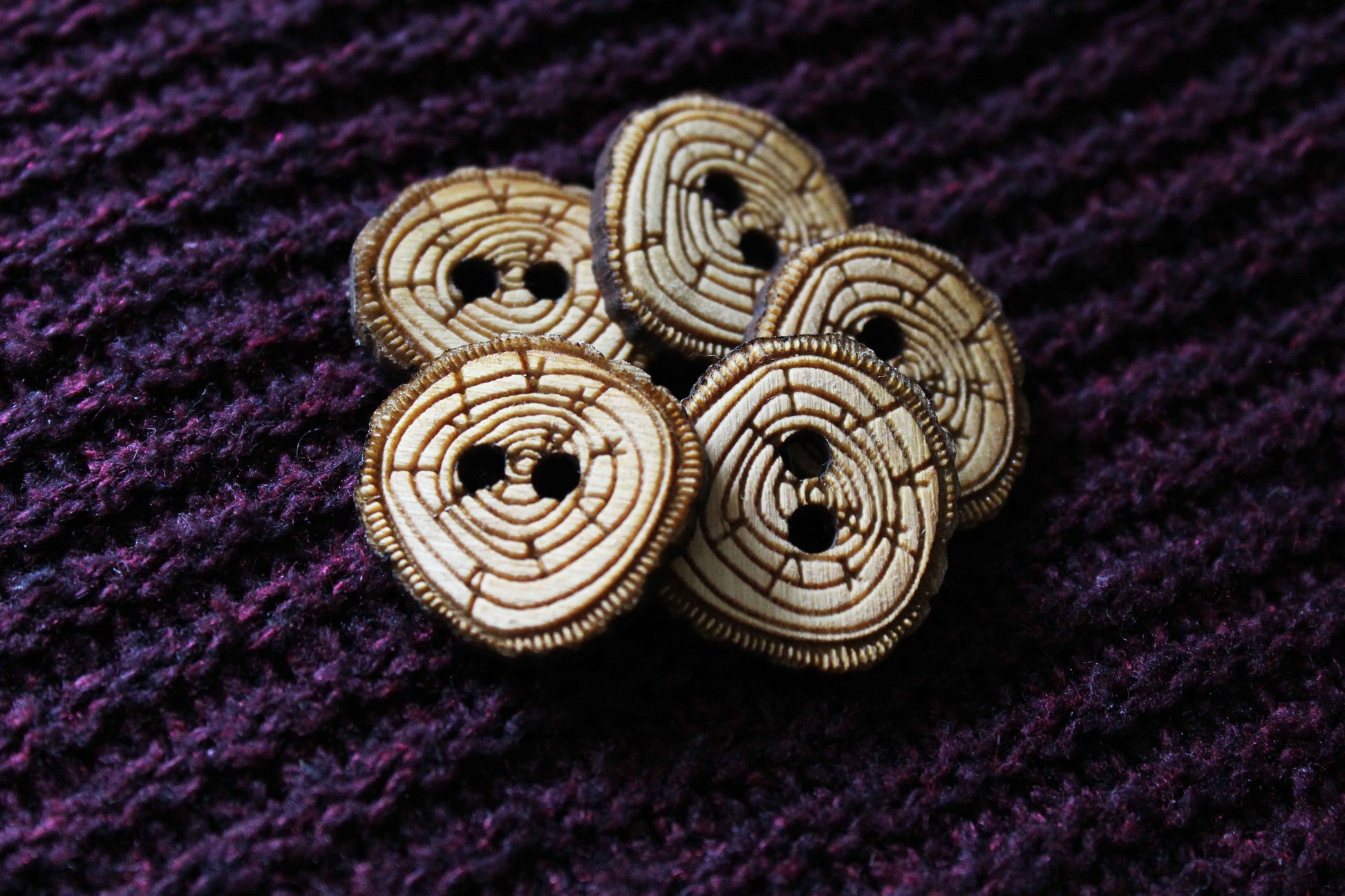 Log Slice Wooden Buttons image 2