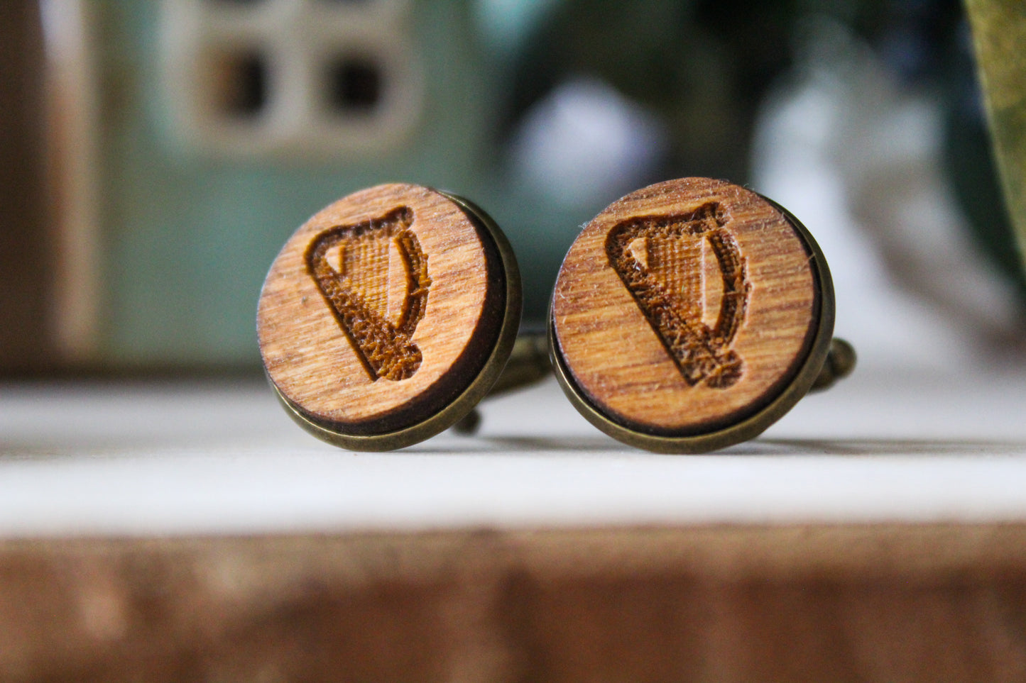 Irish Harp Cufflinks image 0