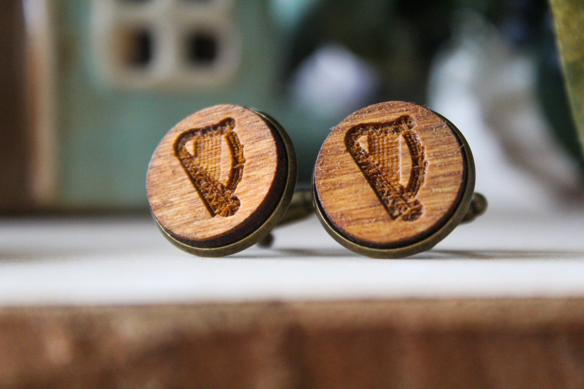 Irish Harp Cufflinks image 0