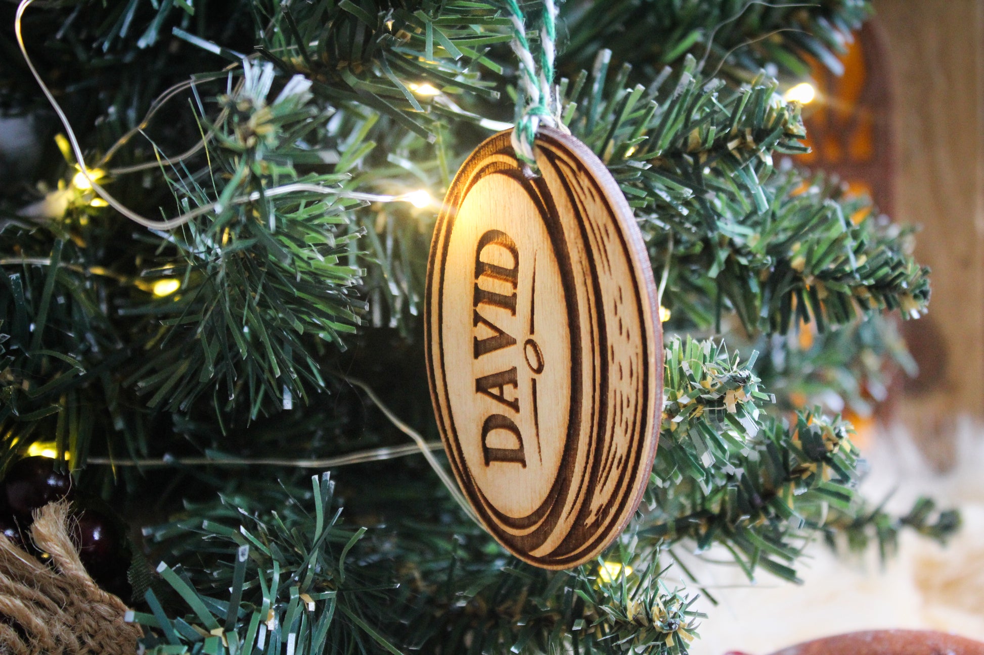 Rugby Ball Bauble image 3