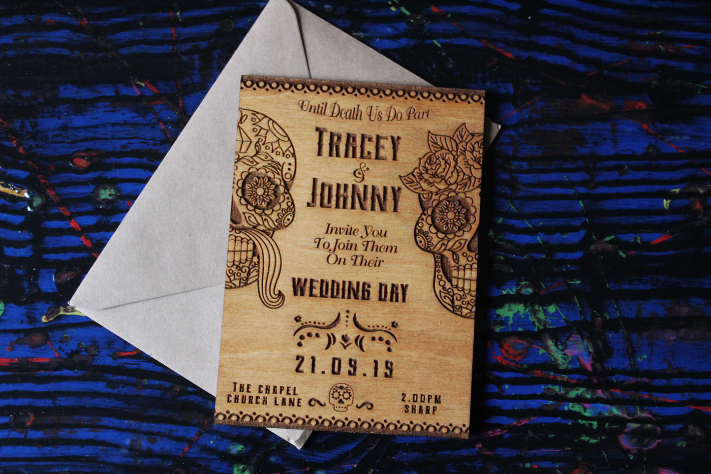 Day Of The Dead Wedding Invitations (Set of 10) image 0