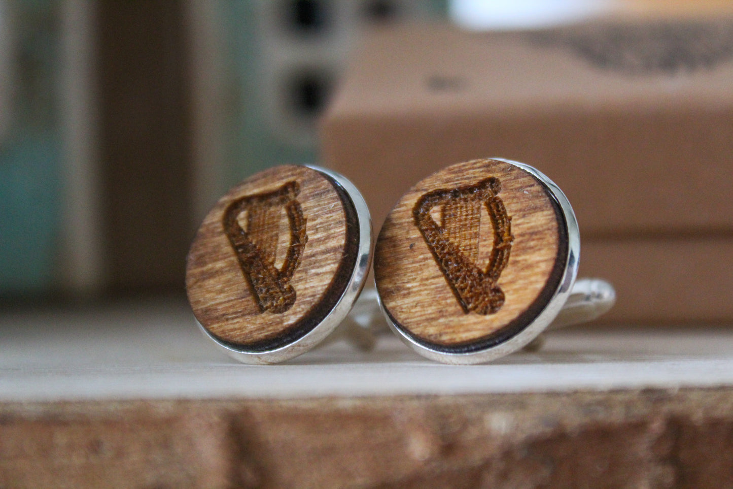 Irish Harp Cufflinks image 7