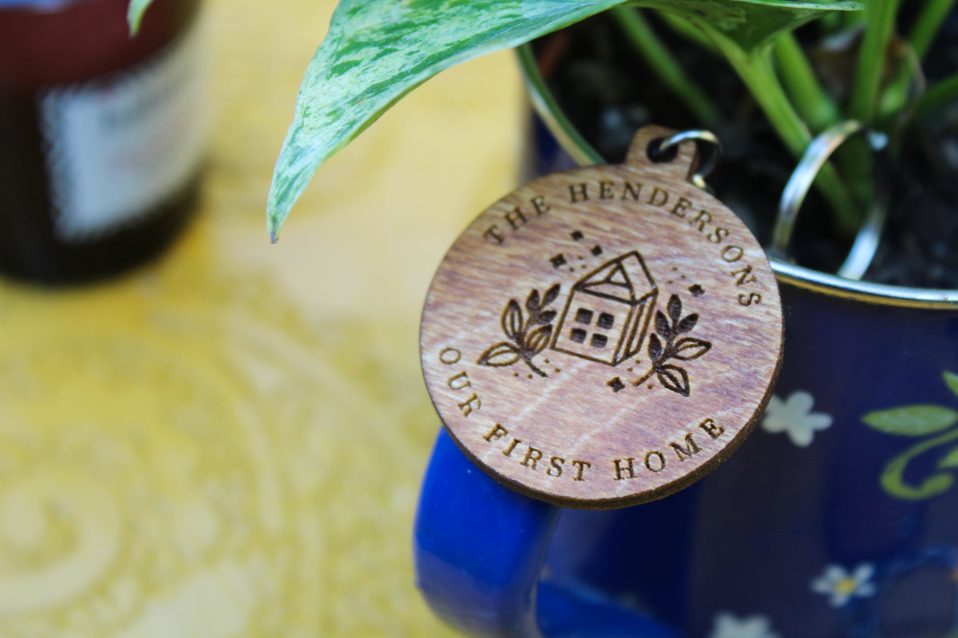 Personalised First Home Keyring image 3