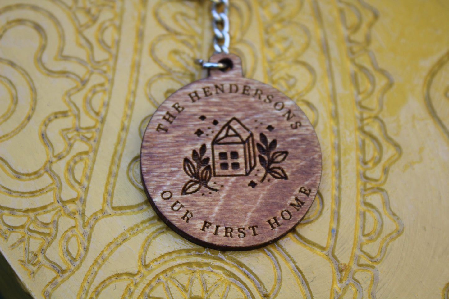 Personalised First Home Keyring image 2