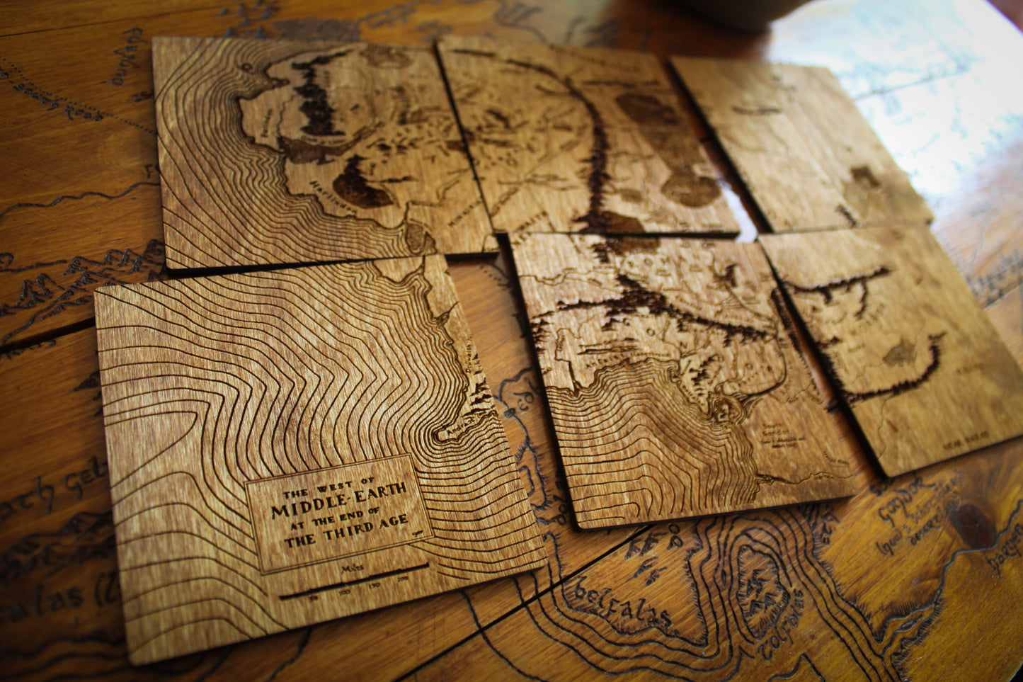 Middle-Earth Map Coasters image 6