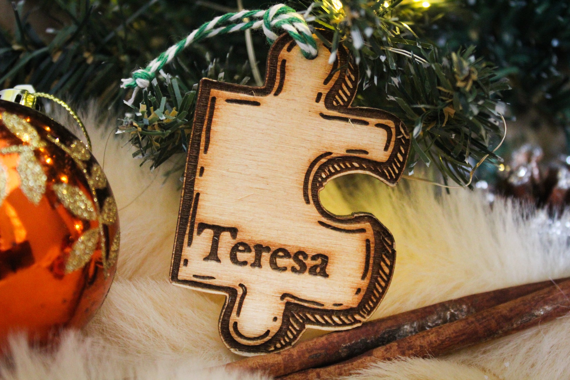 Jigsaw Piece Bauble image 1