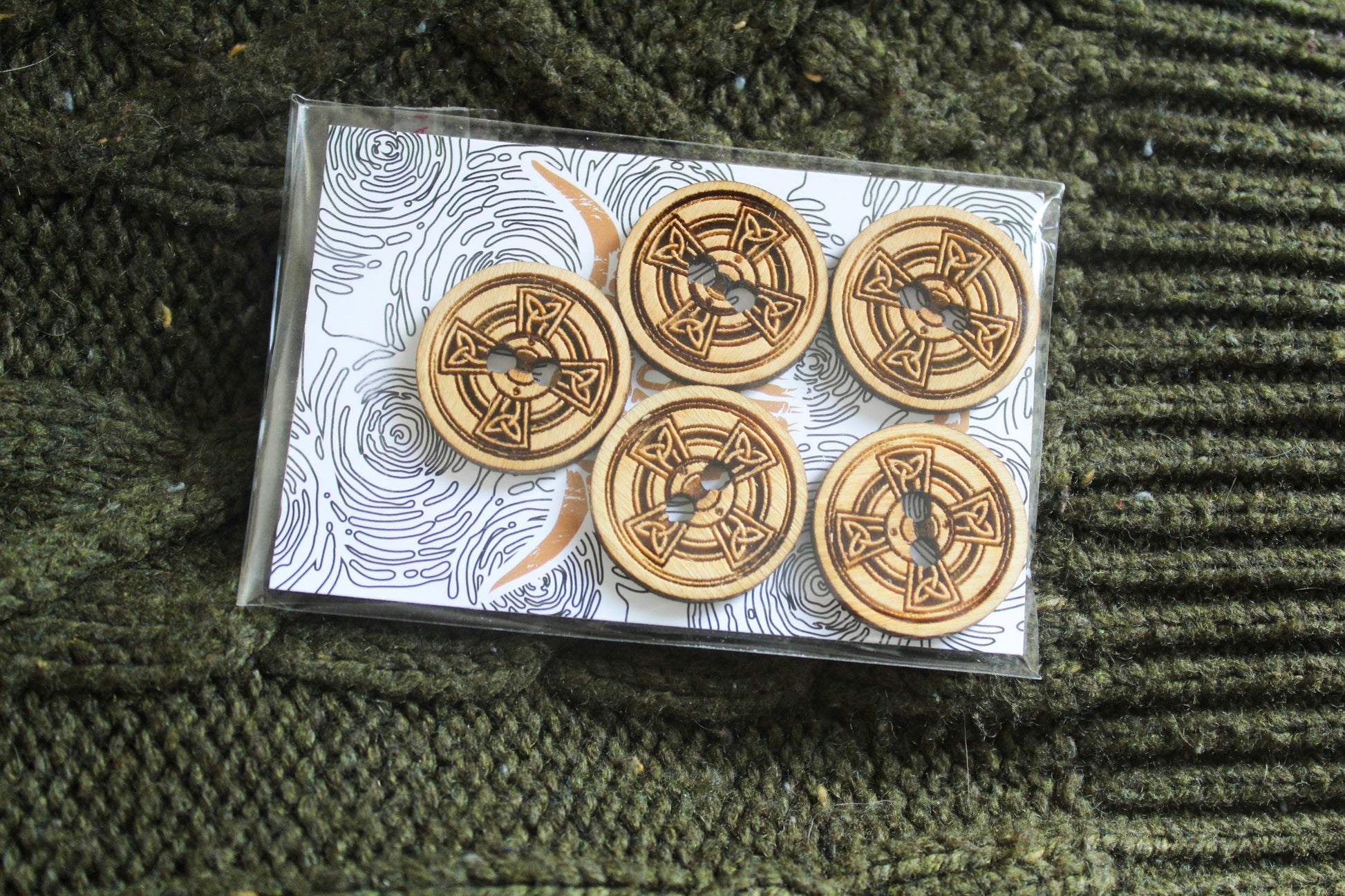 Celtic Shield Wooden Buttons image 3
