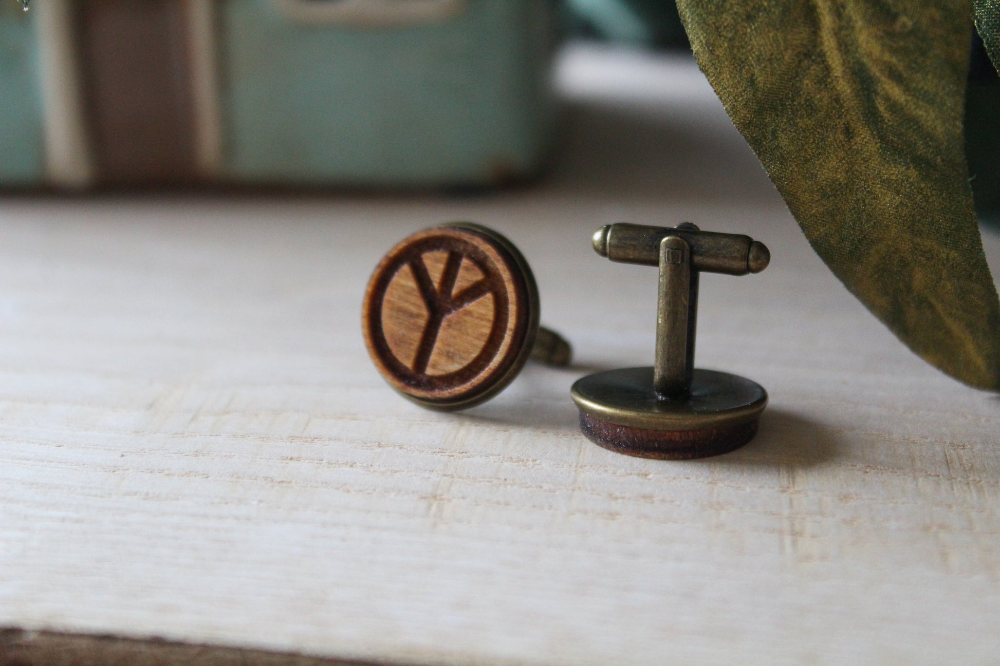 Peace Symbol Cufflinks image 3