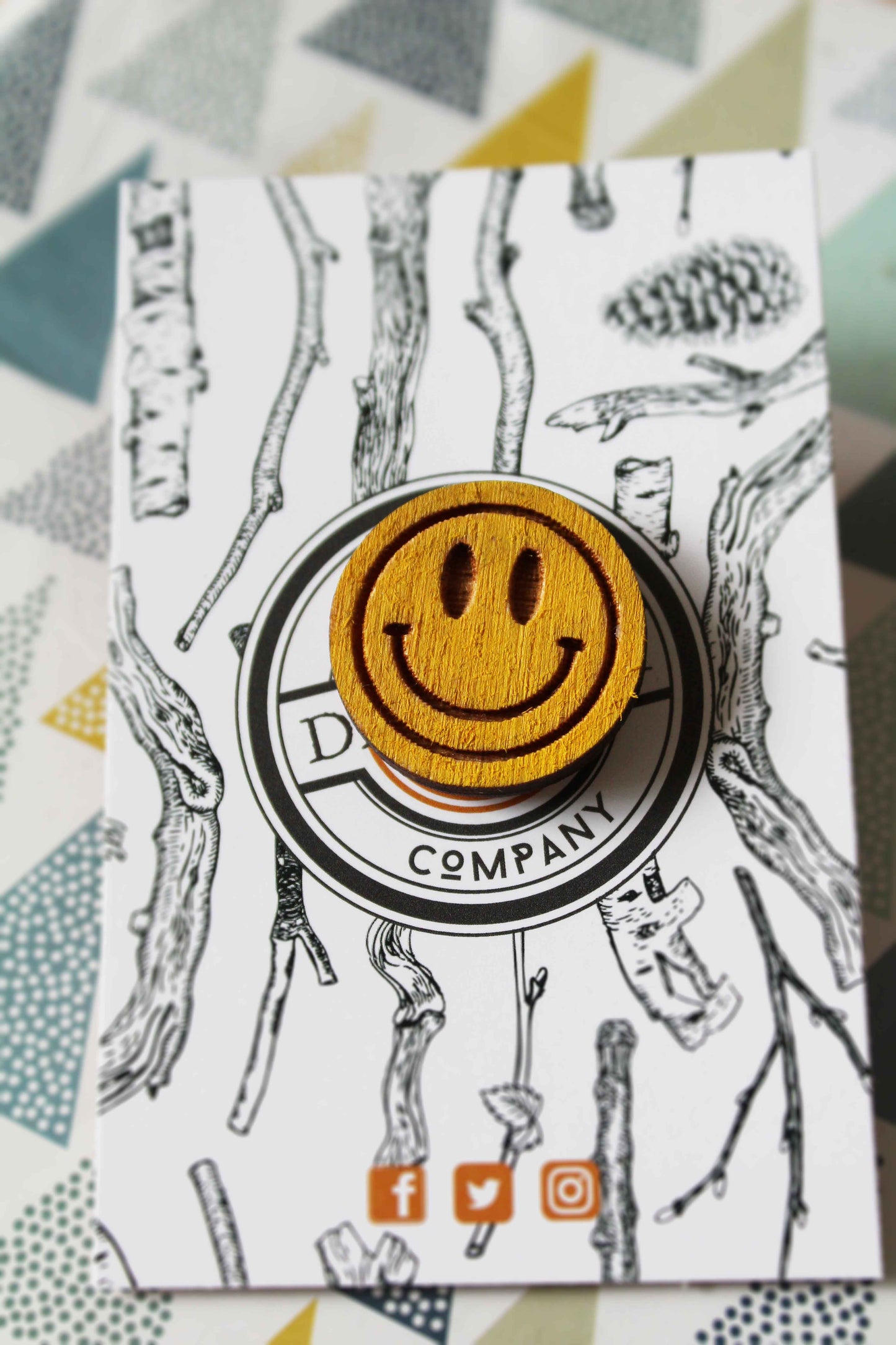 Acid House Smiley Pin image 2