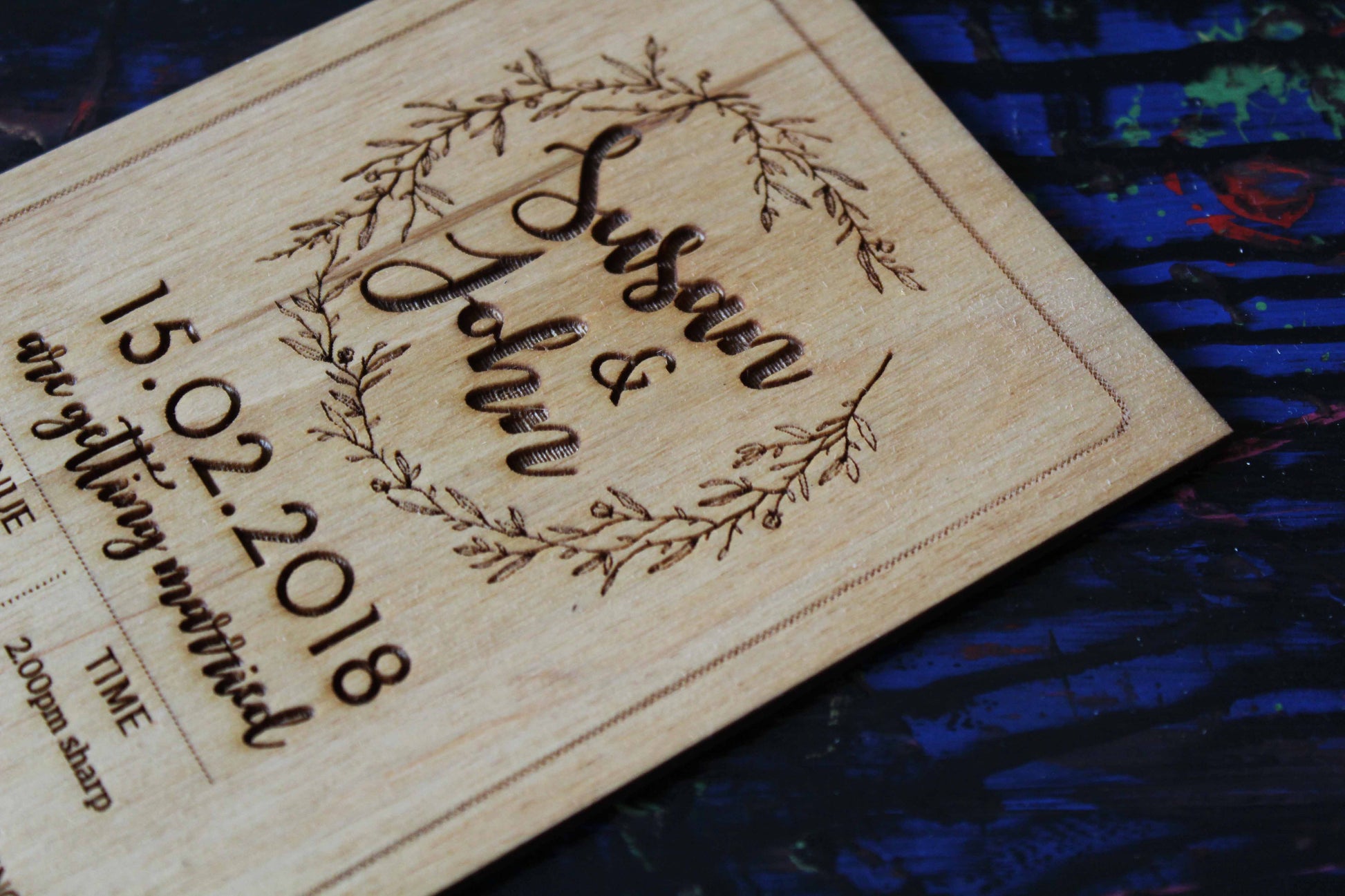 Boho Wedding Invitations (Set of 10) image 1