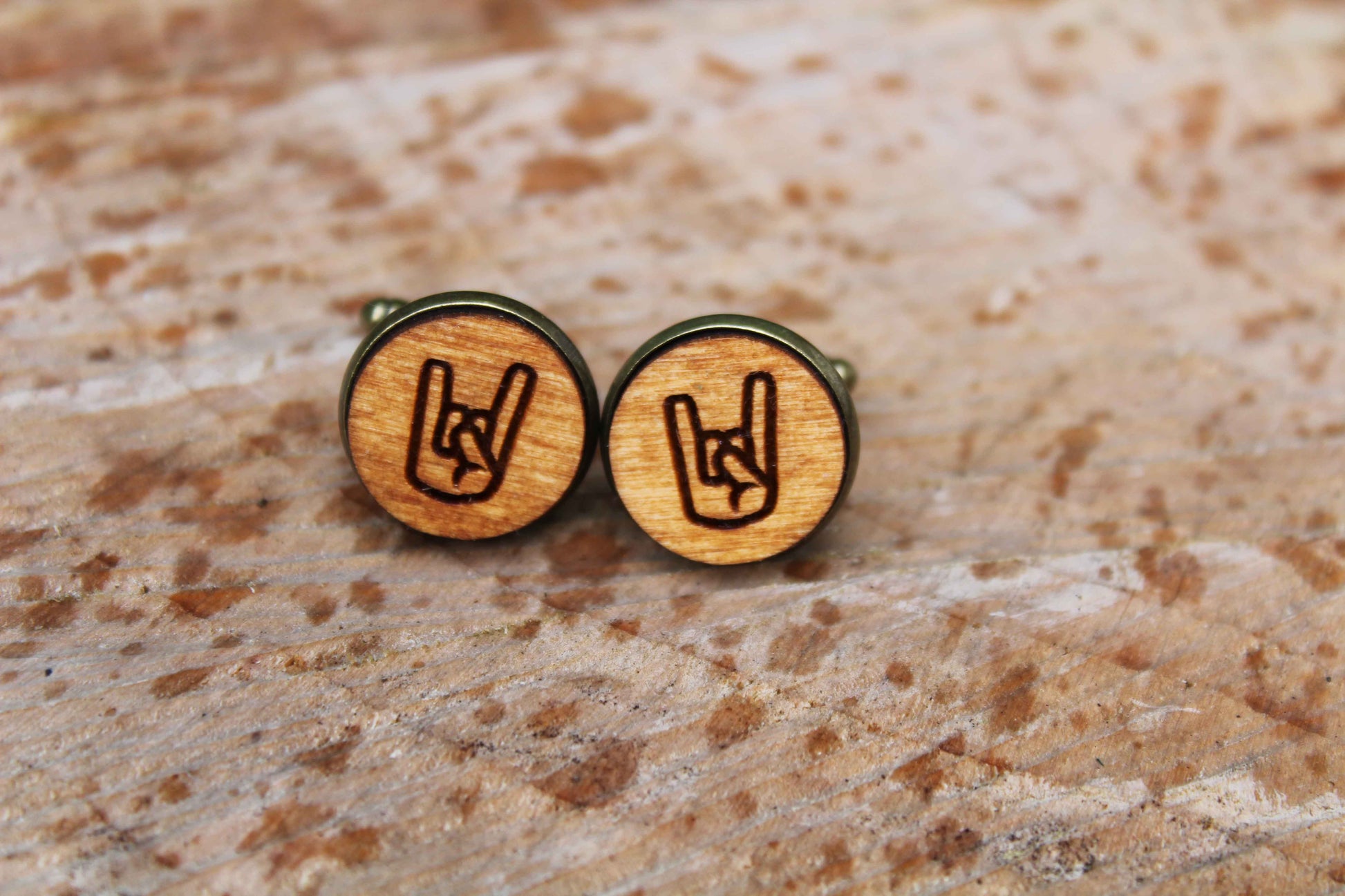 Rock Hand Cufflinks image 0