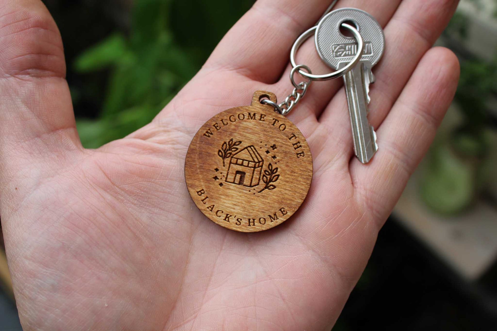 Personalised Family Welcome Keyring image 1