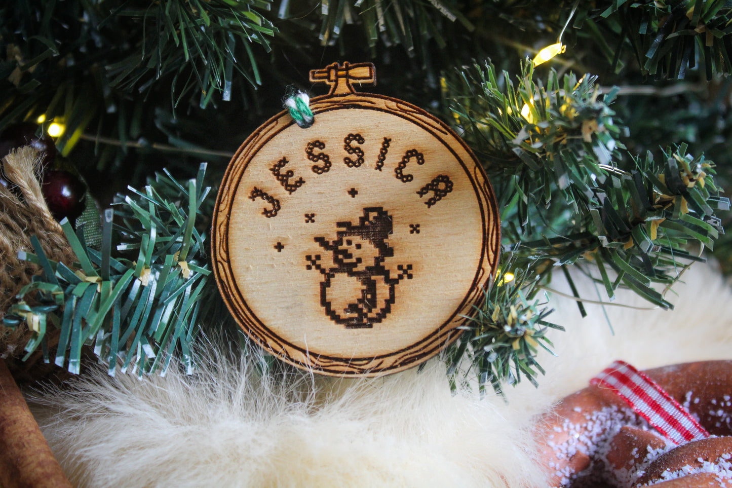 Embroidery Hoop Bauble image 1