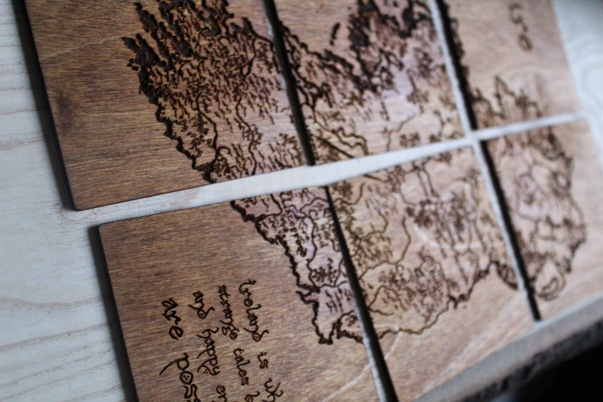 Éire Vintage Map Coasters image 2