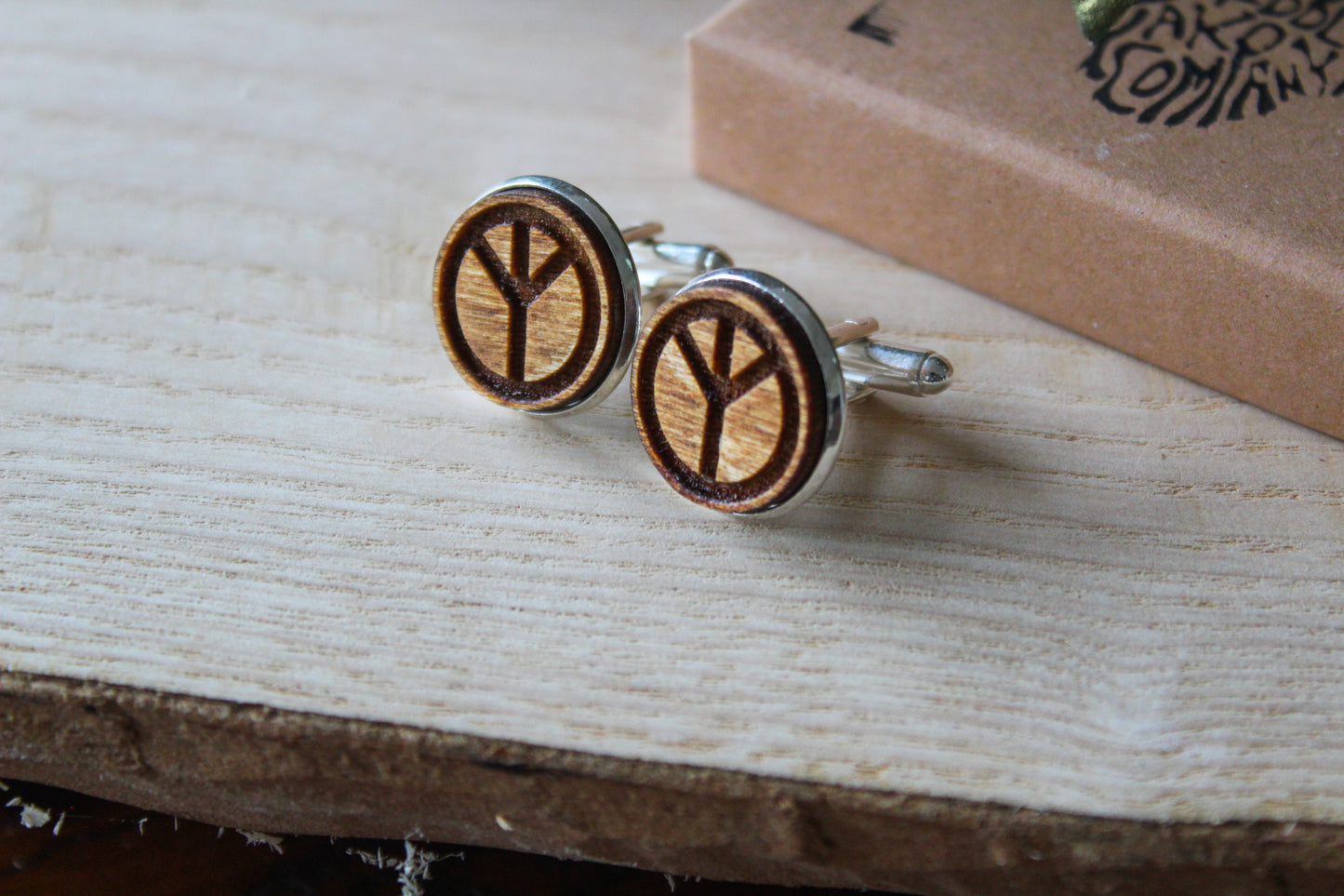 Peace Symbol Cufflinks image 8