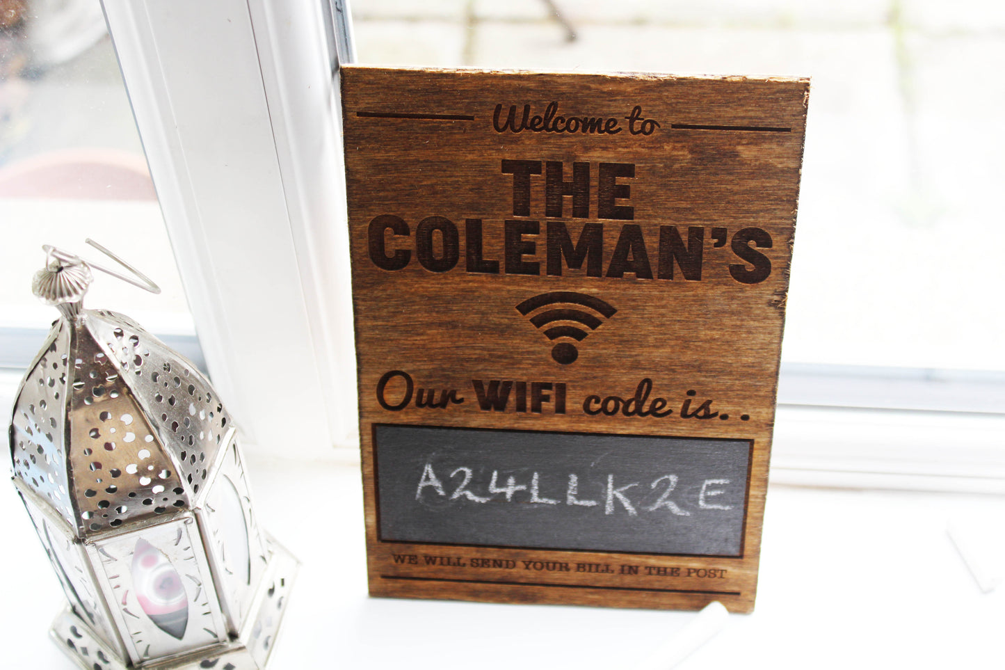 Personalised WiFi Sign image 5