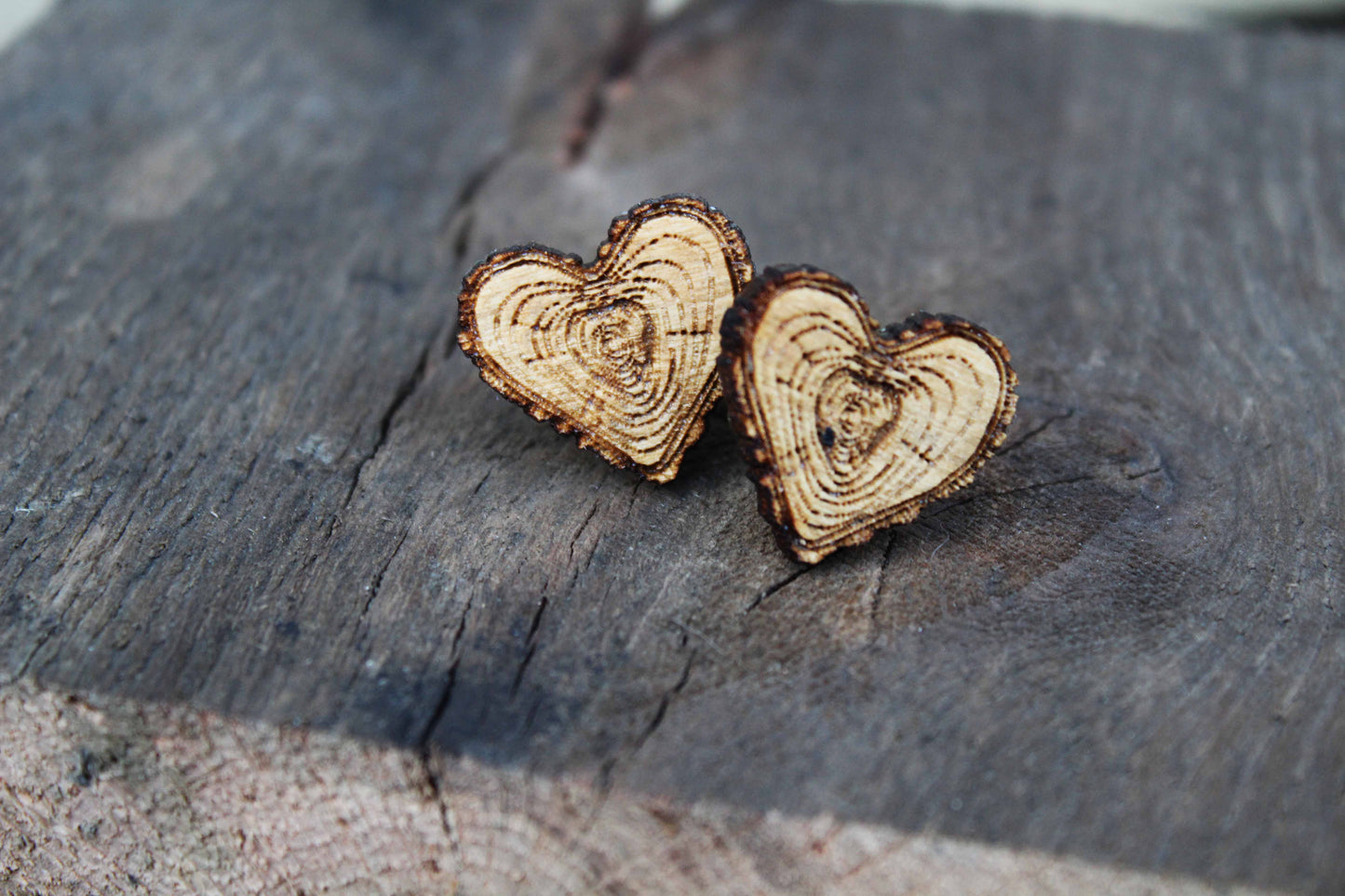 Log Heart Cufflinks image 2