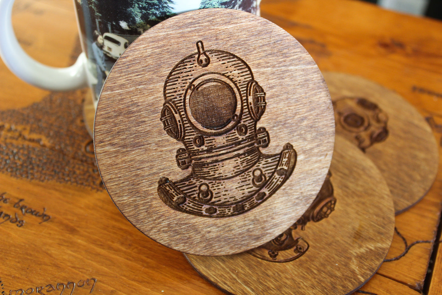 Vintage Diving Bell Coasters image 5