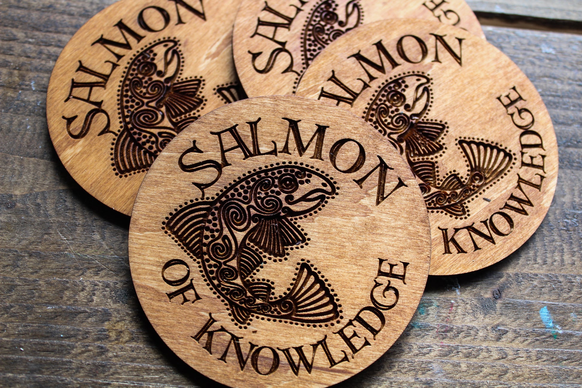 Salmon Of Knowledge Coasters image 2