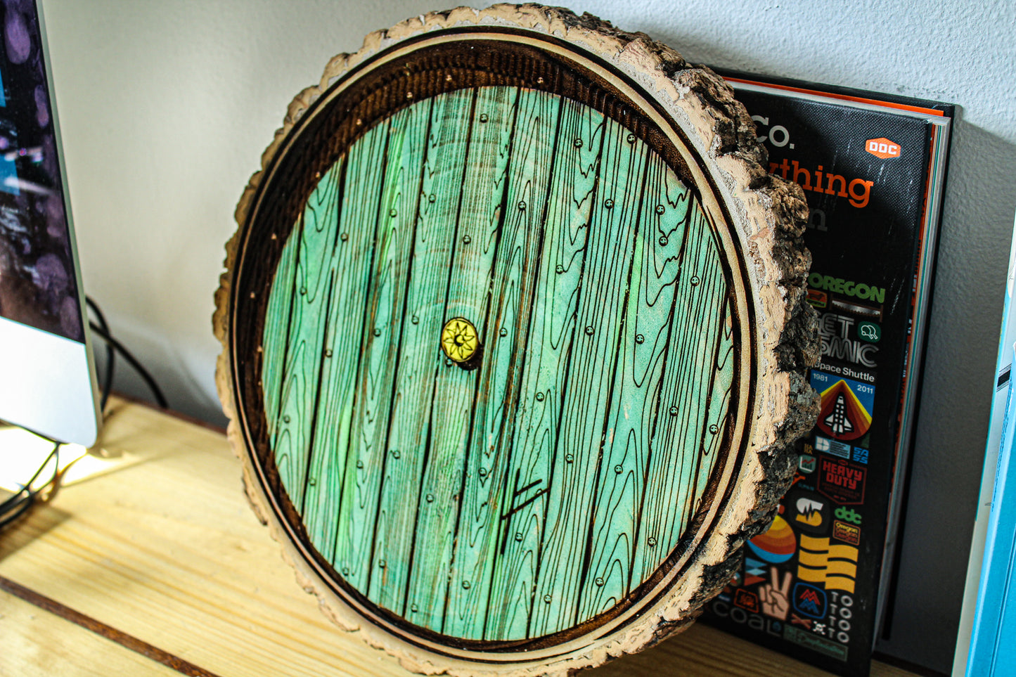 Hobbit Door Log Slice image 7