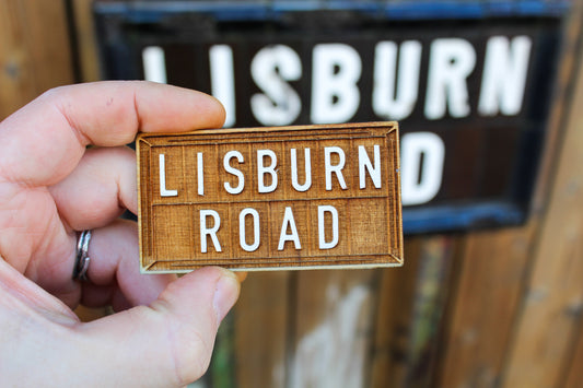 Vintage Belfast Street Sign Magnet image 0