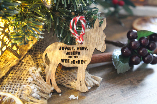 Little Northern Irish Donkey Bauble image 0