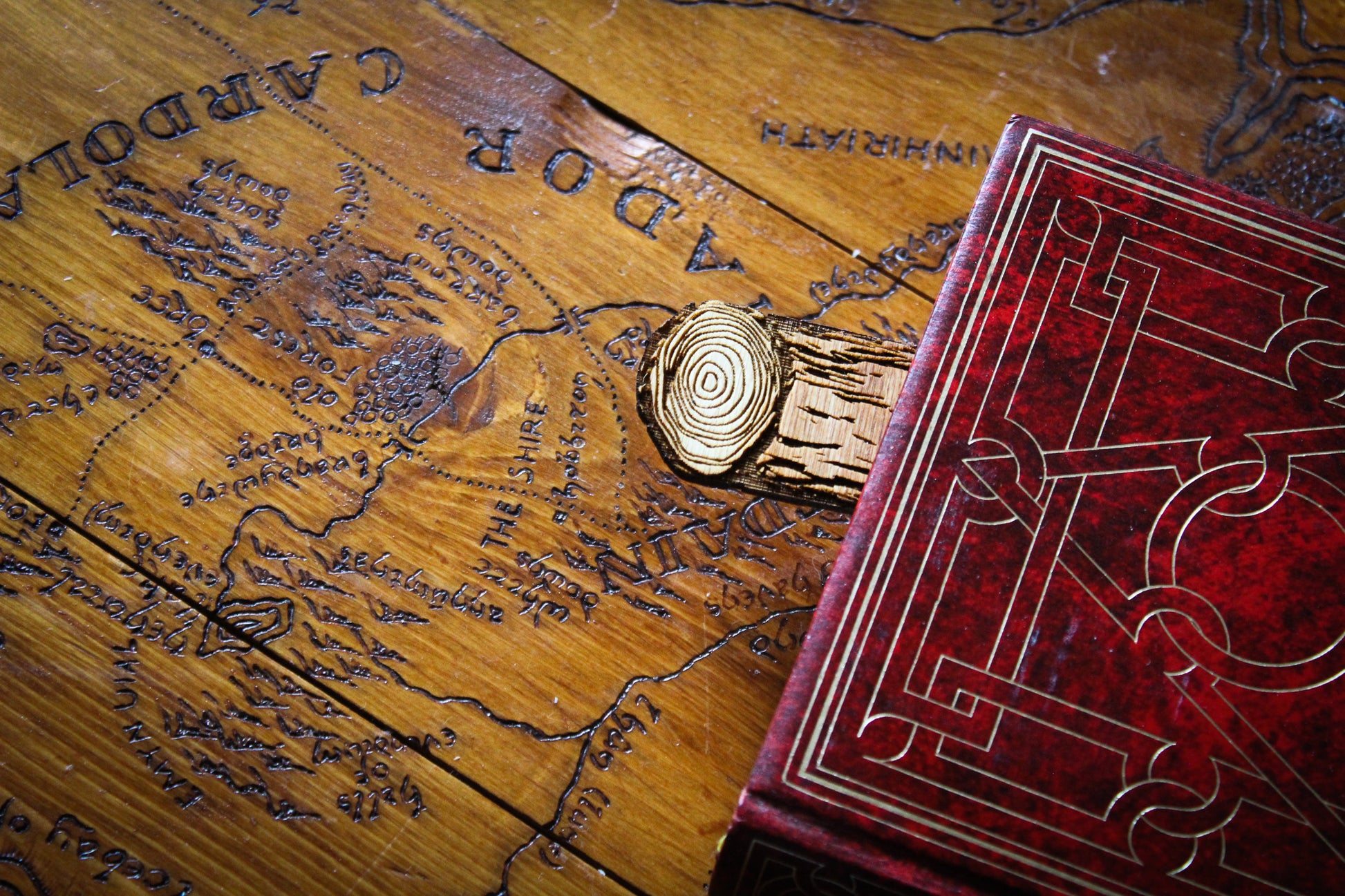 Tree Carved Initials Bookmark image 2