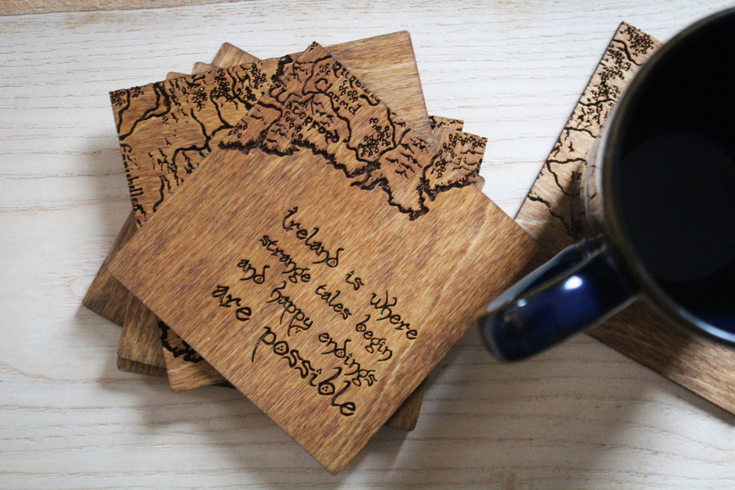 Éire Vintage Map Coasters image 12
